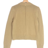 Sand Dune THE FAVORITE CREW Ribbed Cotton Cropped Jumper / SOLDOUT NYC - Size XS