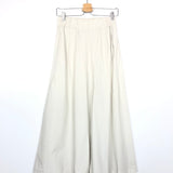 Sand Elastic Waist Palazzo Cotton Pants - One Size