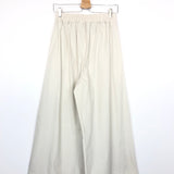 Sand Elastic Waist Palazzo Cotton Pants - One Size