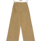 Sand EMMETT Cotton Twill High Waist Wide Leg Pants / MADEWELL - Size 26