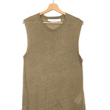 Sand LANKA Linen Crew Neck Sleeveless Top / IRO - Size XS