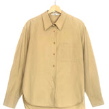 Sand LUI Cotton Long Sleeves Shirt / THE FRANKIE SHOP - Size S