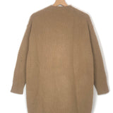 Sand PANIA Wool Knitted V-neck Jumper / WEEKEND MAX MARA - Size XS
