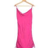 Satin Pink Slip Mini Dress / WILFRED - Size S