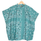 Bandana Print Oversized Blouse - One Size