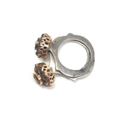 Set of 2 Blue Sapphires and Brown Diamonds Rings / ROSA MARIA - Size 52