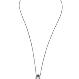 Silver Chain and Diamond Pendant Necklace / CYNTHIA DJUROVIC