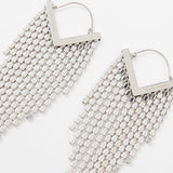 Silver Dangling Embellished Rhinstone Earrings /  ISABEL MARANT