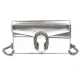 Silver DIONYSUS Super Mini Crossbody Bag / GUCCI
