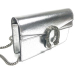 Silver DIONYSUS Super Mini Crossbody Bag / GUCCI
