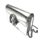 Silver DIONYSUS Super Mini Crossbody Bag / GUCCI