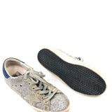 Silver Glitter SUPERSTAR Lower Top Sneakers / GOLDEN GOOSE - Size 36