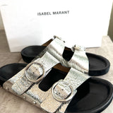 Silver Metallic LENNYO Sandals / ISABEL MARANT - Size 37