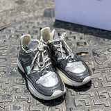 Silver Metallic Sneakers - model KINDSAY / ISABEL MARANT - Size 37