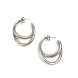 Silver Mini Hoop Earrings / CHARLOTTE CHESNAIS