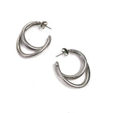 Silver Mini Hoop Earrings / CHARLOTTE CHESNAIS