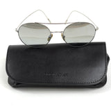 Silver Round Frame Sunglasses / GIORGIO ARMANI