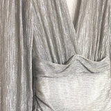 Silver RUNNYLI Draped Metallic Plissé-tulle Mini Dress / MAJE - Size 36