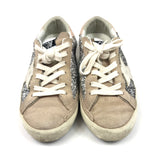 Silver Suede Glitter Superstar Low-top Sneakers / GOLDEN GOOSE - Size 37