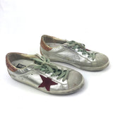 Silver SUPERSTAR Pink Heel Tab Low Top Sneakers / GOLDEN GOOSE - Size 38