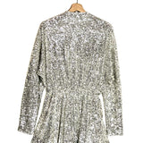 Silver/Gold ILETTE Sequin V-neck Playsuit / MAJE - Size 40