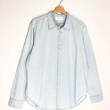 Sky Blue Chambray BEAU Buttoned Down Long Sleeves Shirt / XIRENA - Size L