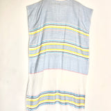 Sky Blue KITELI Striped Cotton Classic Midi Kaftan / LEMLEM - One Size