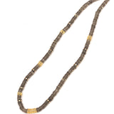 Smoky Quartz and Citrine Beads Necklace  / COLLECTION 102