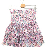 Soft Purple and Blue NAOMI Floral Print Tiered Mini Skirt / ISABEL MARANT ETOILE - Size 38