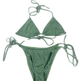 Sparkling Green (triangle) Two-piece Swimsuit / TRIANGL - Size S
