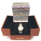 Steel gold/Silver Tone Stainless Zigzag Watch / MISSONI - One Size