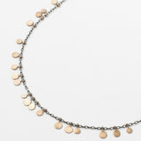 Sterling Silver 18K Rose Gold Random Dots Necklace / SIA TAYLOR - LENGTH 36cm