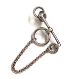 Sterling Silver MORS DE BRIDE Drop Earring / HERMES
