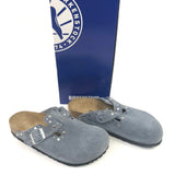 Stone Blue BOSTON Rivets Clogs / BIRKENSTOCK - Size 37