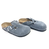 Stone Blue BOSTON Rivets Clogs / BIRKENSTOCK - Size 37