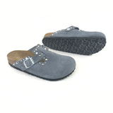 Stone Blue BOSTON Rivets Clogs / BIRKENSTOCK - Size 37