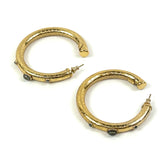 Stone Hoop Earrings / GAS BIJOUX
