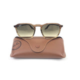 Striped Brown RB2203 Unisex Square Sunglasses / RAY-BAN