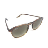 Striped Brown RB2203 Unisex Square Sunglasses / RAY-BAN