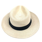 Summer C-Crown Fedora Straw Hat / JAXON HAT - Size M
