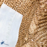 Tan Raffia Large Sunset Bag / MANEBI