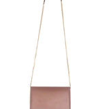 Tan TRIOMPHE Smooth Calfskin Leather Wallet on Chain Bag / CELINE