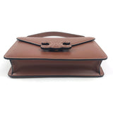 Tan TRIOMPHE Smooth Calfskin Leather Wallet on Chain Bag / CELINE