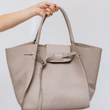 Taupe BIG BAG Calf Leather Medium Tote Bag / CELINE