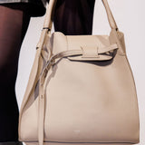 Taupe BIG BAG Calf Leather Medium Tote Bag / CELINE