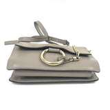 Taupe FAYE Small Suede and Leather Crossbody Bag / CHLOE