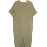 Taupe Linen Maxi Dress / MASSCOB - Size S