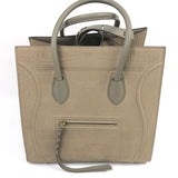 Taupe LUGGAGE PHANTOM Medium Croc-embossed Leather Tote Bag / CELINE