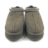 Taupe TAZZ Embroidered Tasman Braid Suede Slip-On / UGG - Size 39