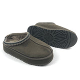 Taupe TAZZ Embroidered Tasman Braid Suede Slip-On / UGG - Size 39